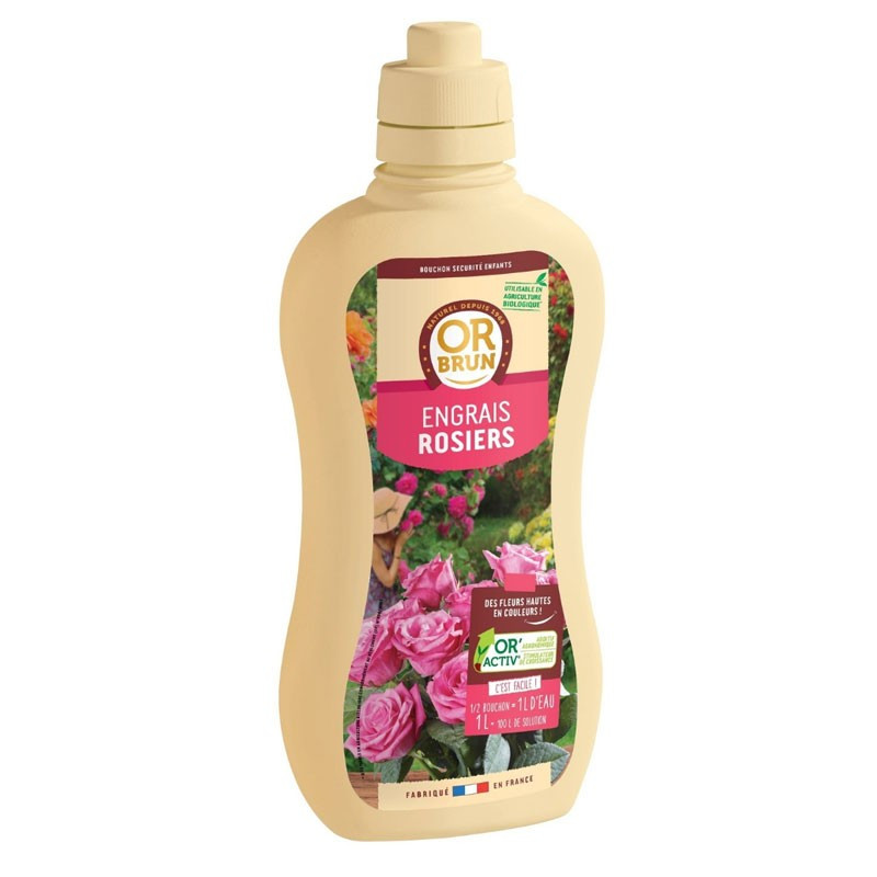 Fertilizante orgánico líquido Rosas 1L - Oro Marrón