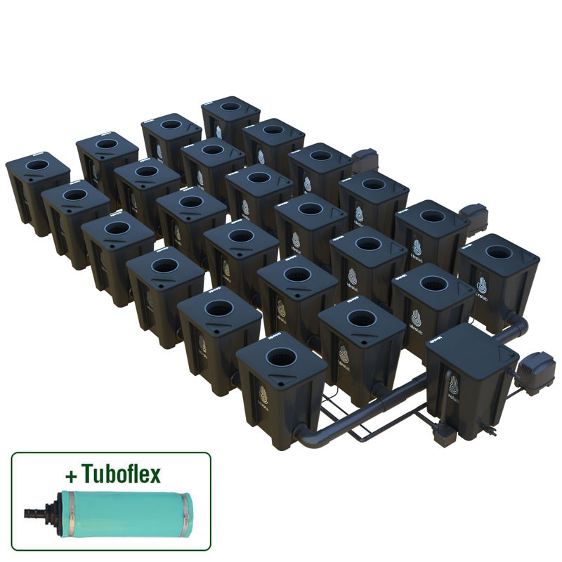 SISTEMA RDWC 4 FILAS ORIGINAL 24+1 CON DIFUSOR TUBOFLEX