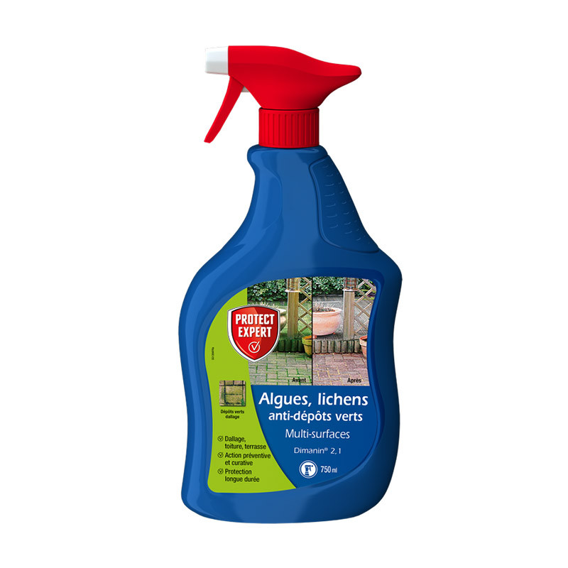 ALGUES. LICHENS ET ANTI-DEPÔTS VERTS - MULTI SURFACES 750ML PEX