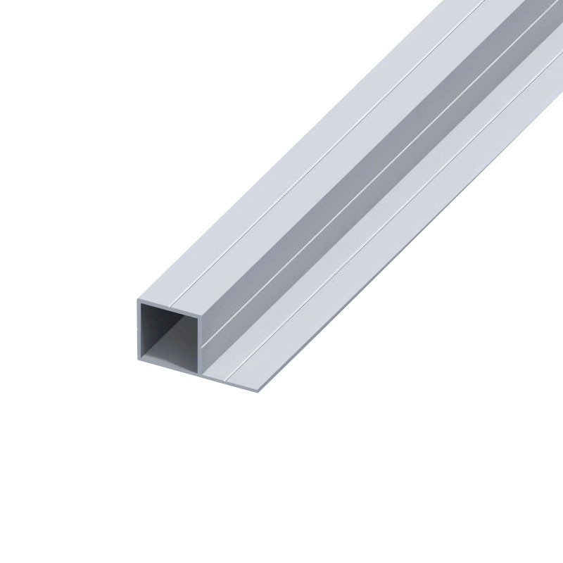 TUBE + 1 SIDE 23,5X45,5 ALU WHITE 1M