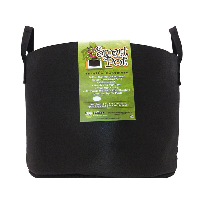 Geotextile Pot 10L 3 Gallon - Black Handles - Smart Pot Original