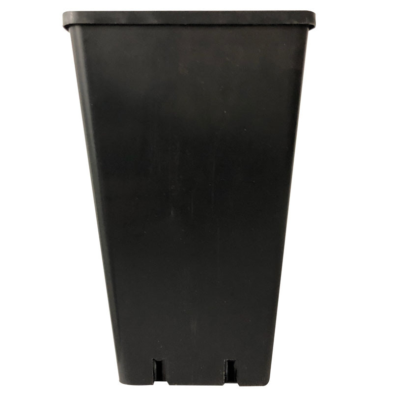 Olla cuadrada negra - 10.5x10.5x22 - 1.8L - Nuova pasquini e bini spa