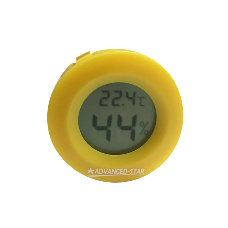 THERMOHYGROMETRE DIGITAL JAUNE 45MM ADVANCED STAR