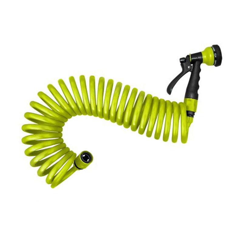 PISTOLET SERPENTIN EVA 10M D.10MM + 2 RACCORDS VERT ANIS DP80