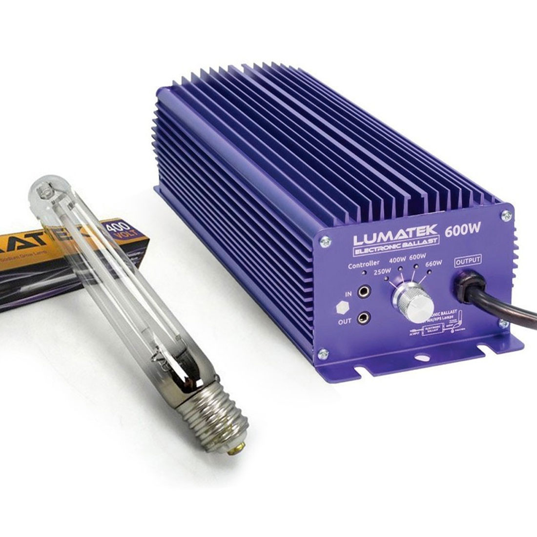 Kit Pro - Dimmbares Vorschaltgerät + Glühbirne E40 - 600W - 400V - Lumatek