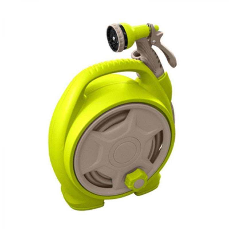 MINI BOBINA PORTATILE 10M D.10MM VERDE ANICE/TAUPE MD16
