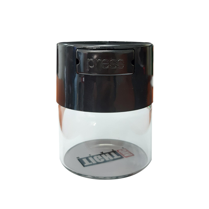 TIGHTPAC GLASSVAC 0.12L TRANSLUCIDE- BOUCHON NOIR