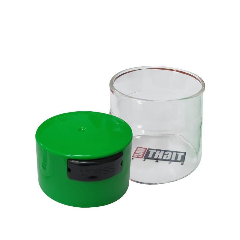 TIGHTPAC GLASSVAC 0.12L SOLID NOIR / BOUCHON VERT TIGHTPAC GLASSVAC 0.12L SOLID NOIR / BOUCHON VERT