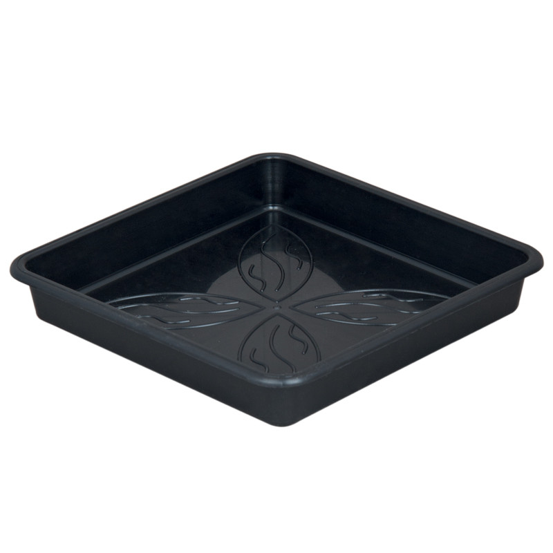 Soucoupe carrée de pot 11L - 14L - 25cm