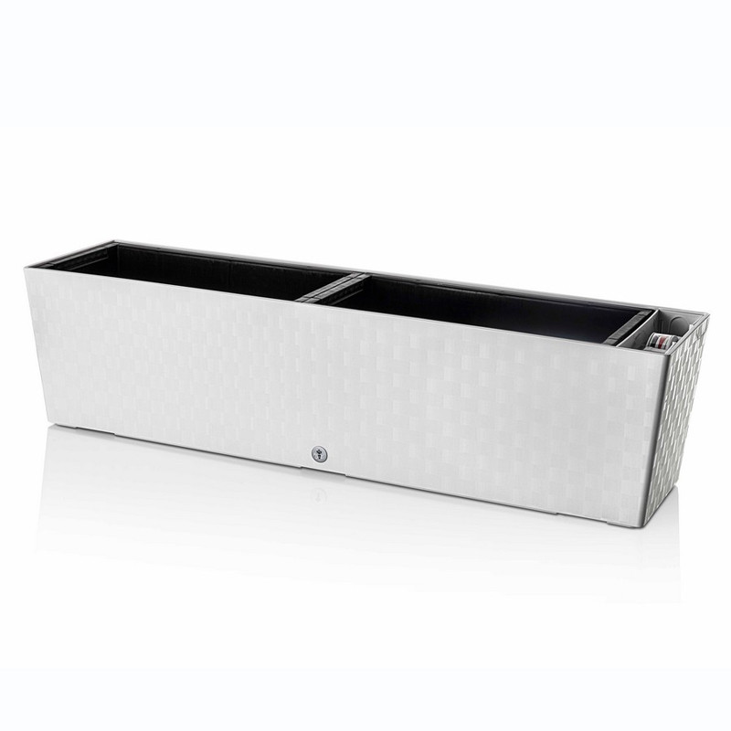 Autoirrigazione - Window Box Supreme 75 - Bianco ghiaccio - Plastkon Autoirrigazione - Window Box Supreme 75 - Bianco ghiaccio - Plastkon