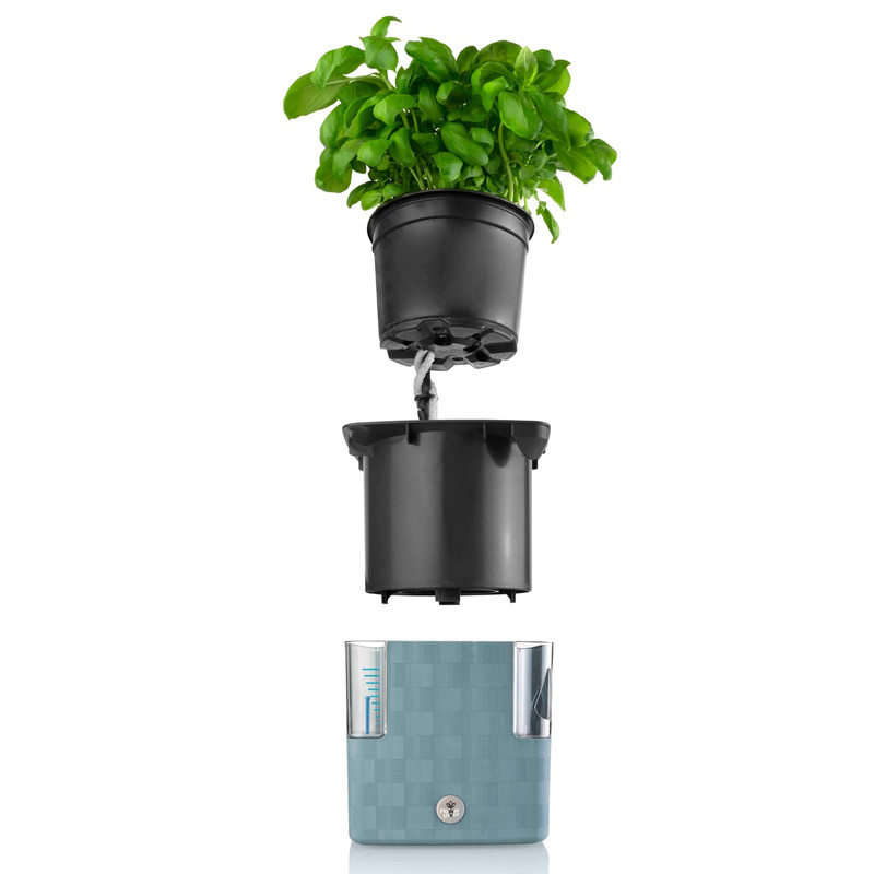 Vaso di fiori - Cobble - Cristallo bianco - 14x14x14cm - Plastkon Vaso di fiori - Cobble - Cristallo bianco - 14x14x14cm - Plastkon
