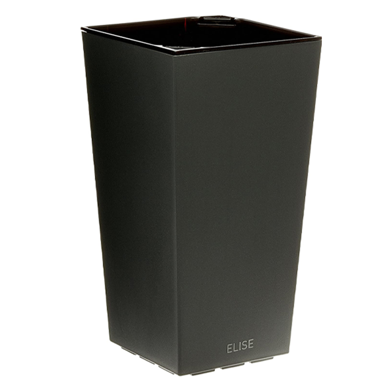 IN- & OUTDOOR POT ELISE GLOSS 25 CM GLITTTER ANTHRACITE