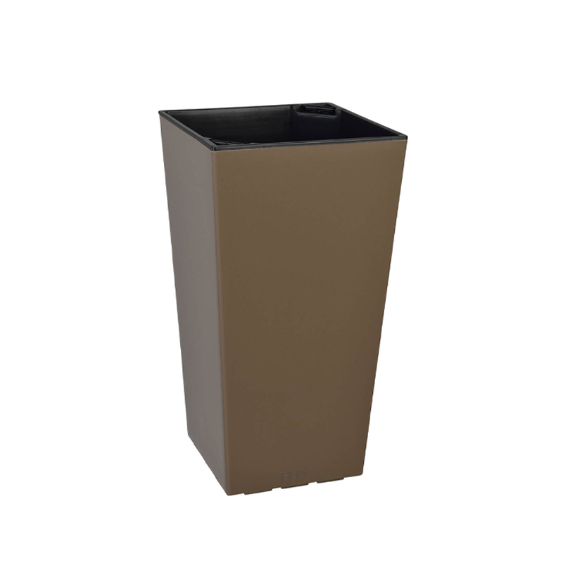 IN- & OUTDOOR POT ELISE GLOSS 15 CM TAUPE