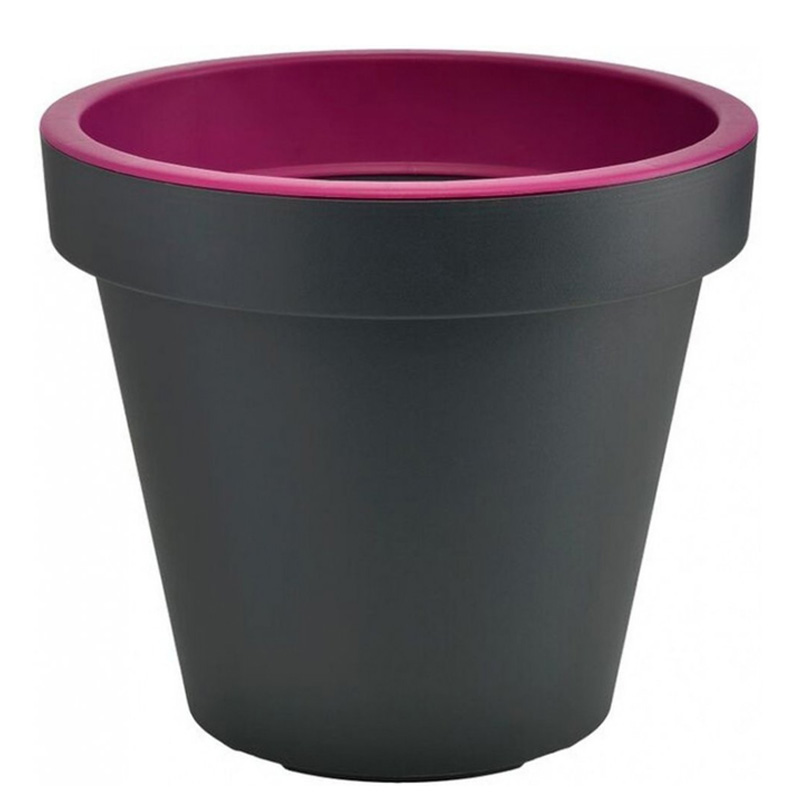 Pot de fleurs - Twist N Roll - Anthracite fushia - 49cm - Gardenico
