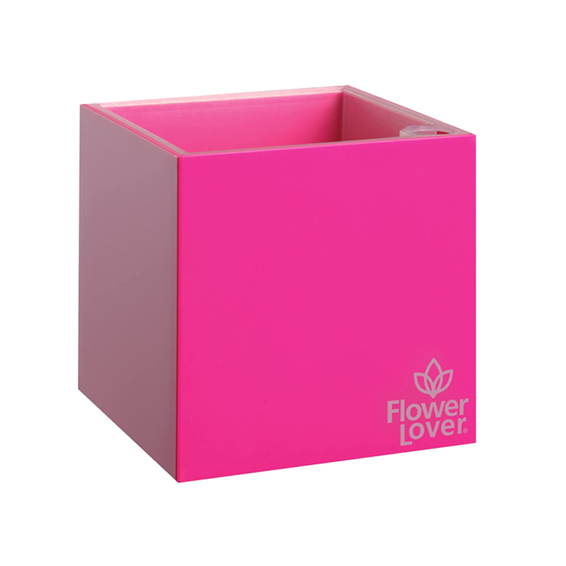 Pot de fleurs - Cubico - Rose - 21x21x21cm - Flower Lover