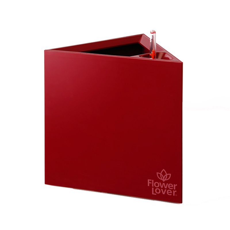 TRIANGLE 27X27X27 ELEGANT ROUGE