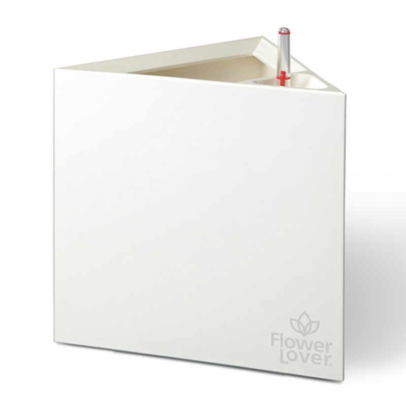 TRIANGOLO 33X33X33 BIANCO CRISTALLO