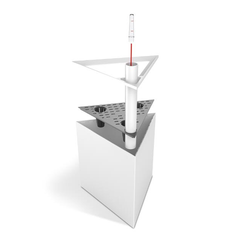 TRIANGOLO 33X33X33 BIANCO CRISTALLO