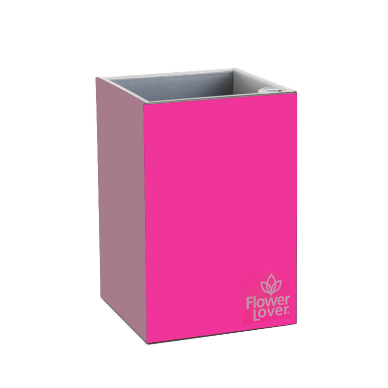 Flower pot - Cubico - Pink - 9x9x13.5cm - Flower Lover