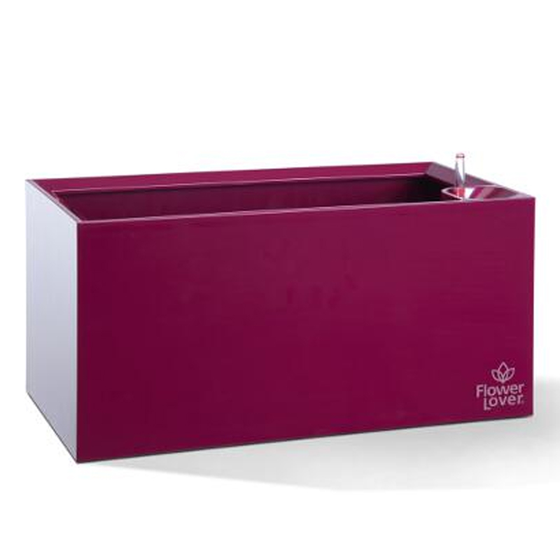 Pot de fleurs - Cubico - Violet - 21x42x21cm - Flower Lover