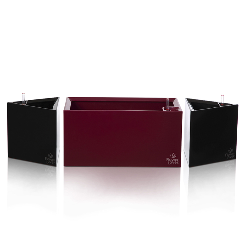 Bloempot - Cubico - Kristal Wit - 21x42x21cm Flower Lover Bloempot - Cubico - Kristal Wit - 21x42x21cm Flower Lover