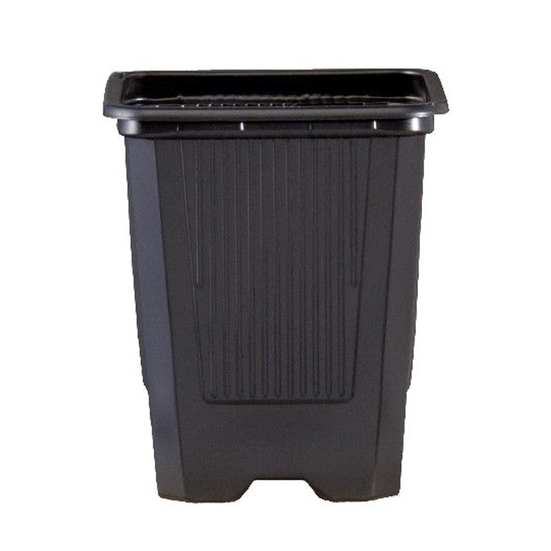POT CARRE NOIR 9X9X9.5 CLASSIC (pour pro voir 026-108-006)