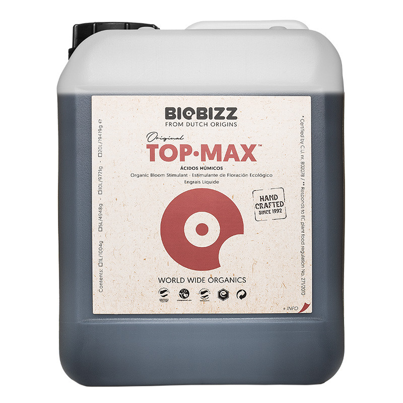 Fertilizante Top Max de 5 litros -estimulador de floración orgánico BioBizz