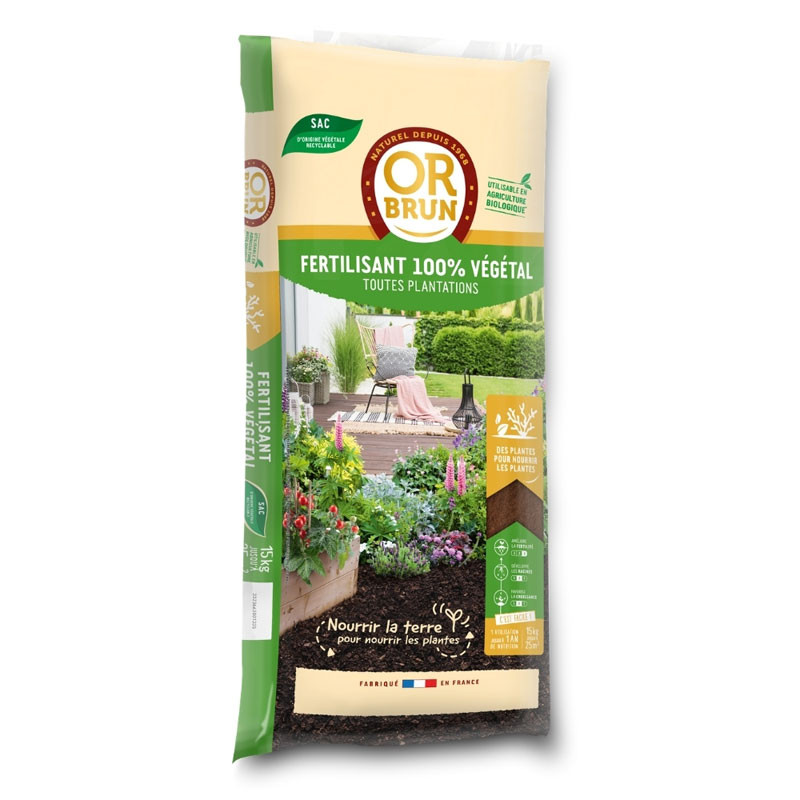 FERTILISANT 100% VEGETAL 15 kg V21