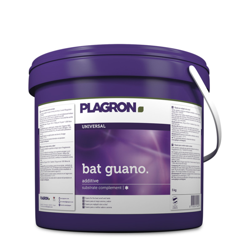 Plagron Bat Guano 5 litri - fertilizzante organico a base di guano di pipistrello 