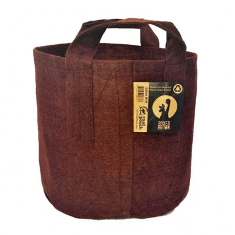 ROOT POUCH 6- 21 L BROWN 28W X 26H AVEC ANSES