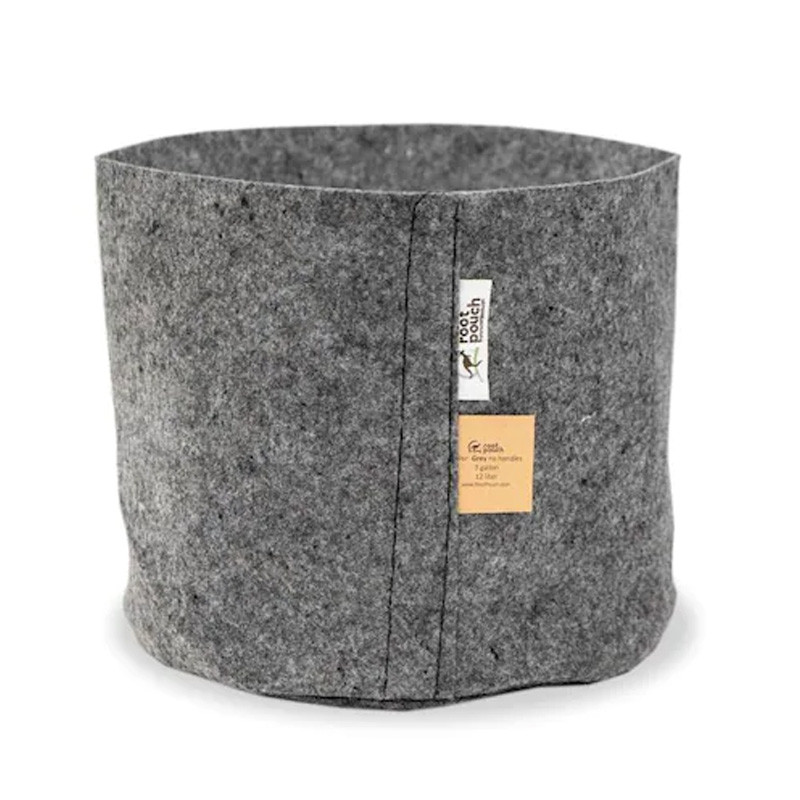 Textile pot - 16L 28x26cm - Grey - Root Pouch