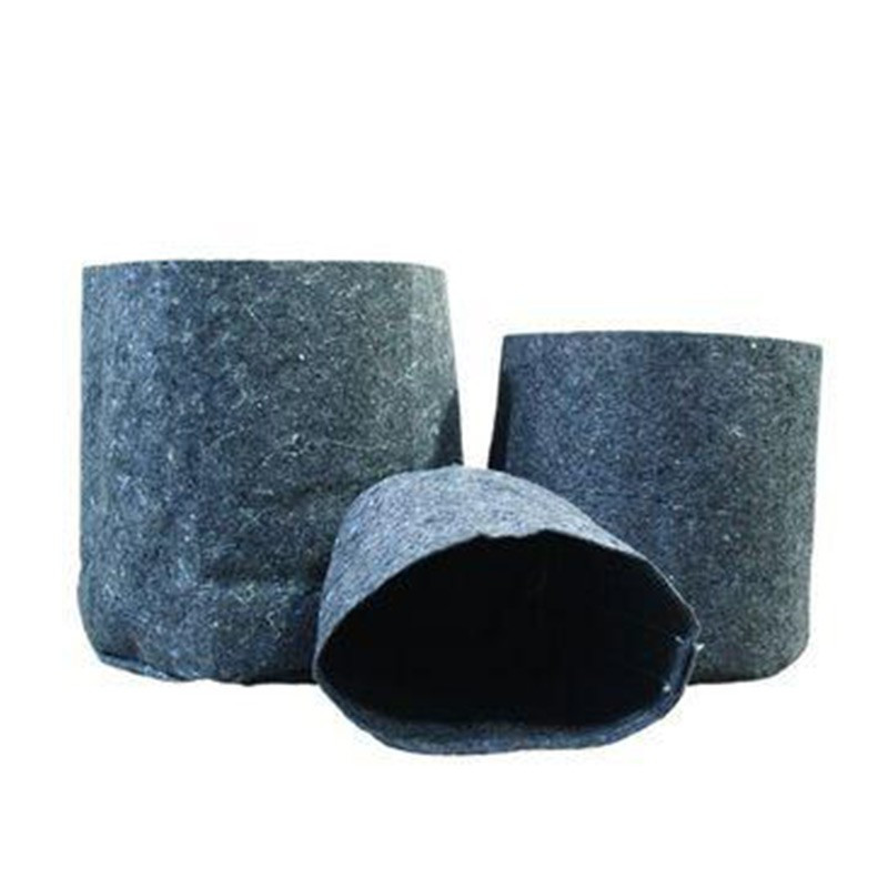 Pot textile - 12L 25.5x21.5cm - Gris - Root Pouch