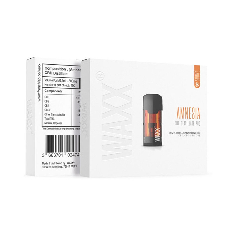 Navulling voor eenmalig gebruik Waxx Maxx CBD - Geheugenverlies - Waxx