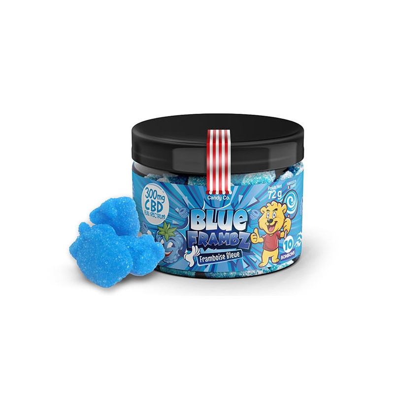 Bonbon CBD goût framboise bleue - 72g - Candy Co