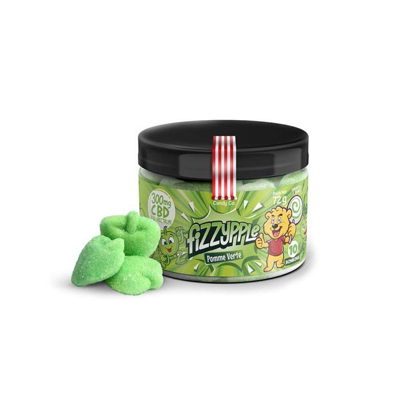 Bonbon CBD goût pomme verte - 72g - Candy Co