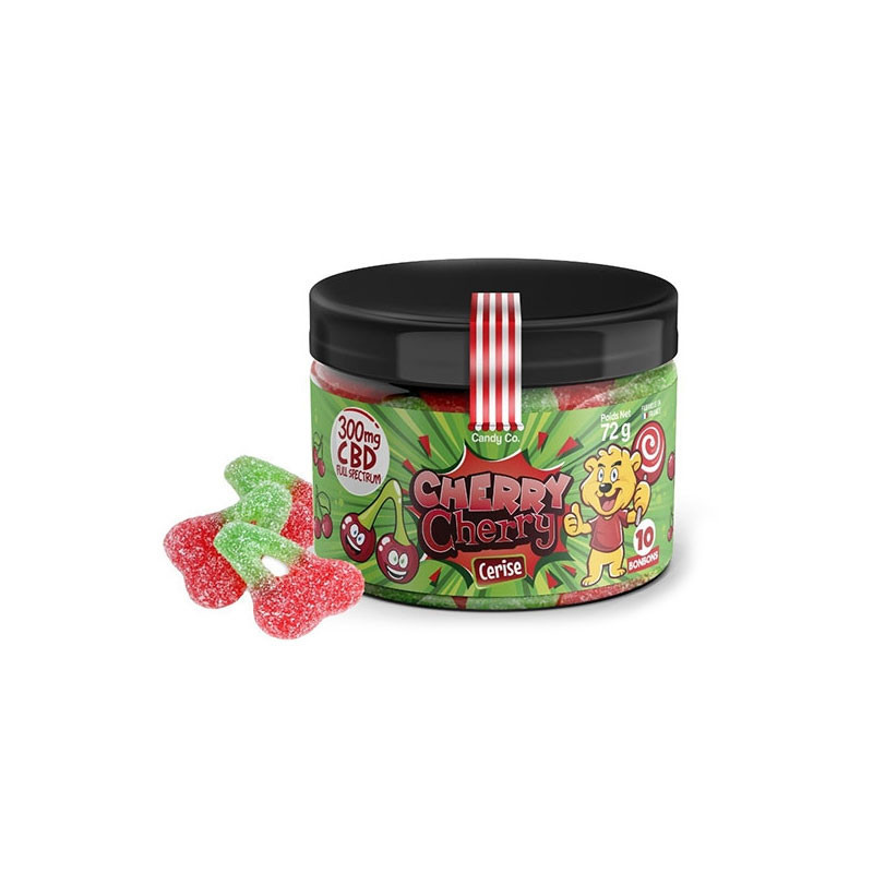 Bonbon CBD goût Cerise - CBD 300mg - 72g - Candy Co