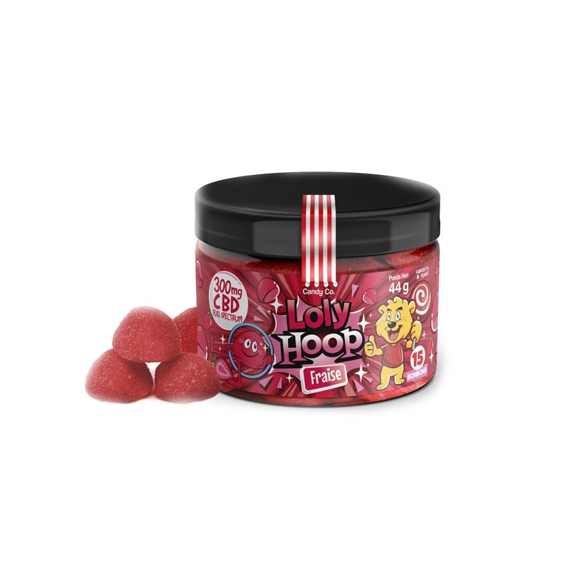 Bonbon CBD aardbeiensmaak - 72g - Candy Co