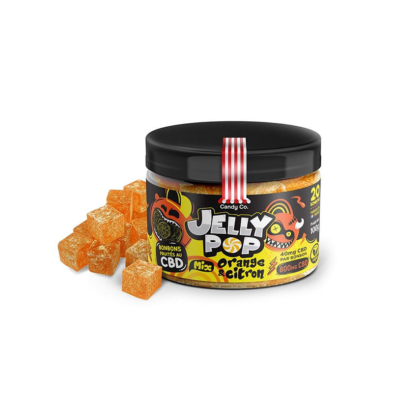 Bonbon CDB goût orange et citron - 100g - Candy Co