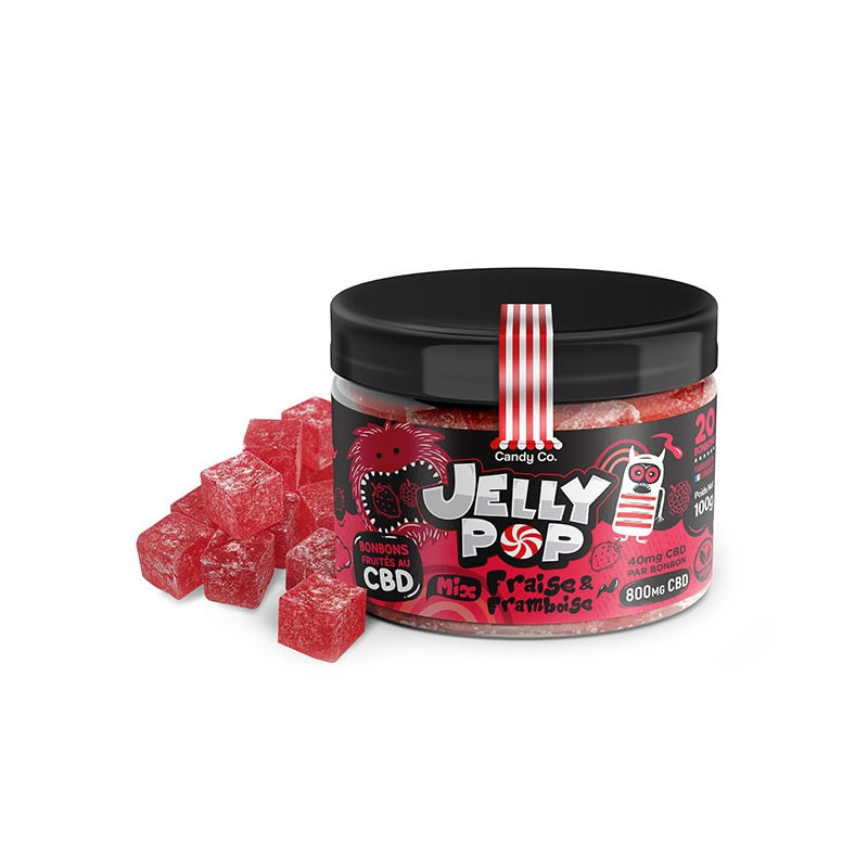 Bonbon CDB goût fraise et framboise - 100g - Candy Co