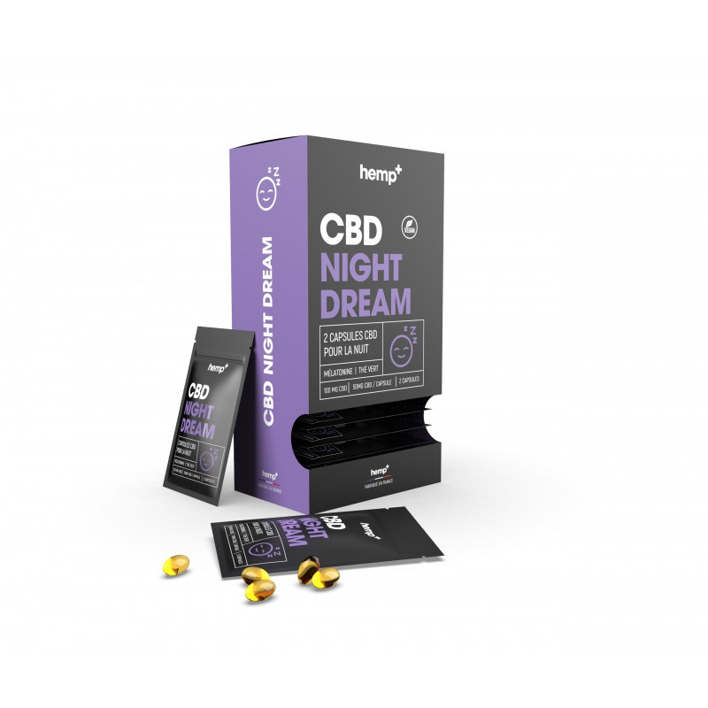 BOX OF 30 SACHETS OF 2 CAPSULES CBD NIGHT DREAM