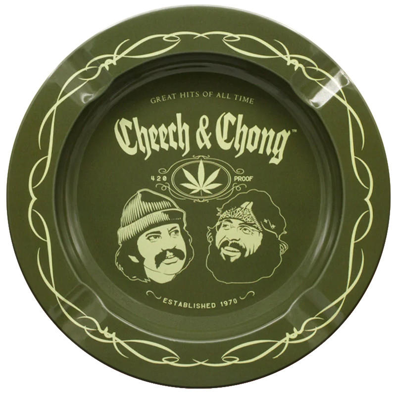 Cheech & Chong Asbak - Donker - 13.5cm - (13.5cm) G-Rollz