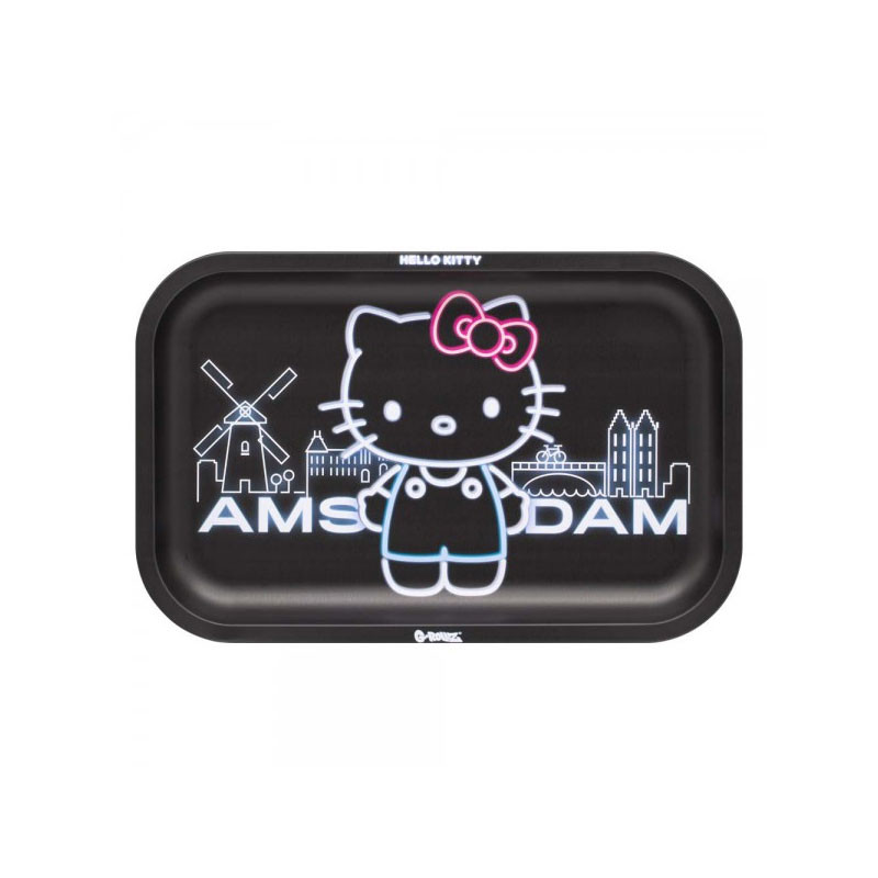 Metalen design dienblad - Medium - Hello Kitty Neon Amsterdam - 27,5x17,5cm - G-Rollz