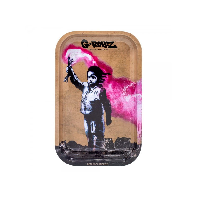 G-ROLLZ | BANKSY 'TORCH BOY' VASSOIO MEDIO 17,5X27,5 CM