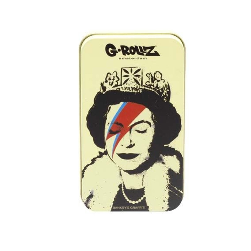 Metalen doos -Banksy's Graf Lizzie Stardust - Medium - 11,5X6,5X2.3CM -.. G-Rollz