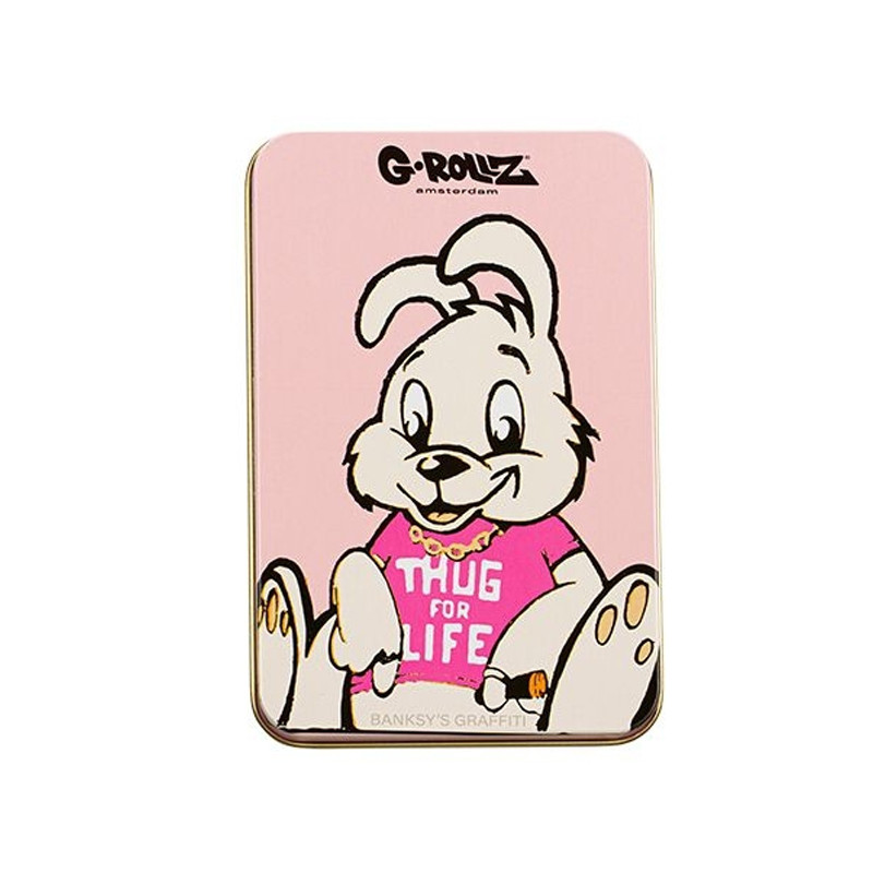 G-ROLLZ | BANKSY'S GRAFFITI KANINCHEN BREITE SCHACHTEL 13.5X8.5X3CM
