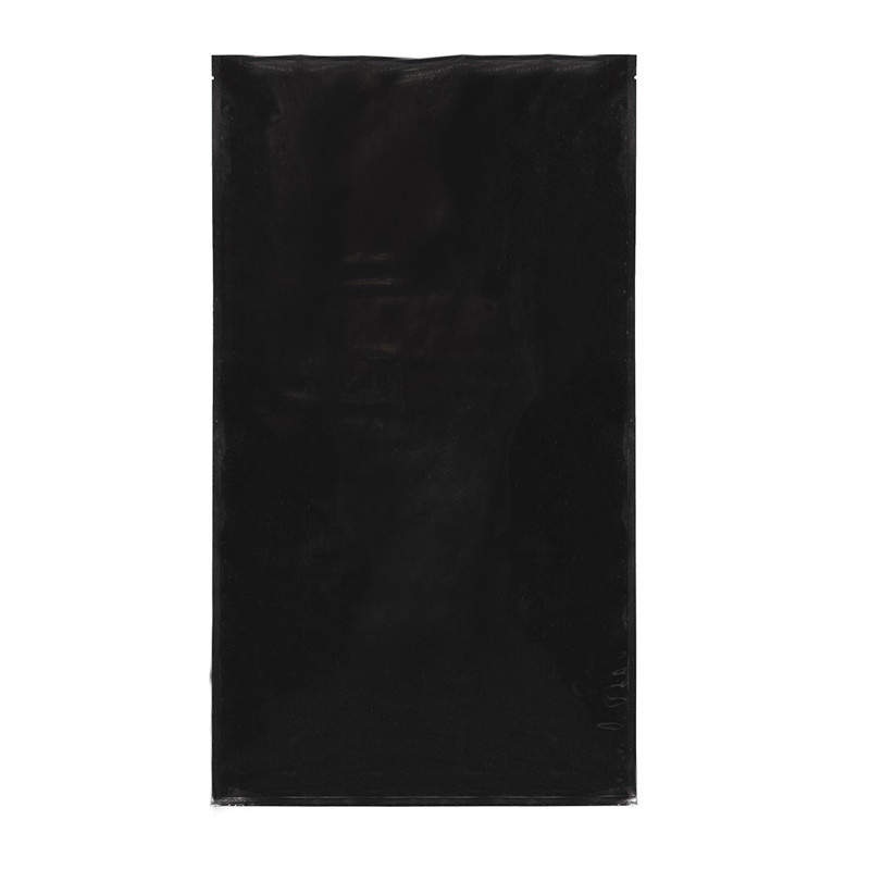 PACK OF 50 BLACK FOIL SEALABLE BAGS QNUBU 56X95CM