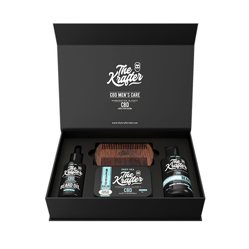 Coffret bien-être pour la barbe - CBD - Deep Sea - The Krafter