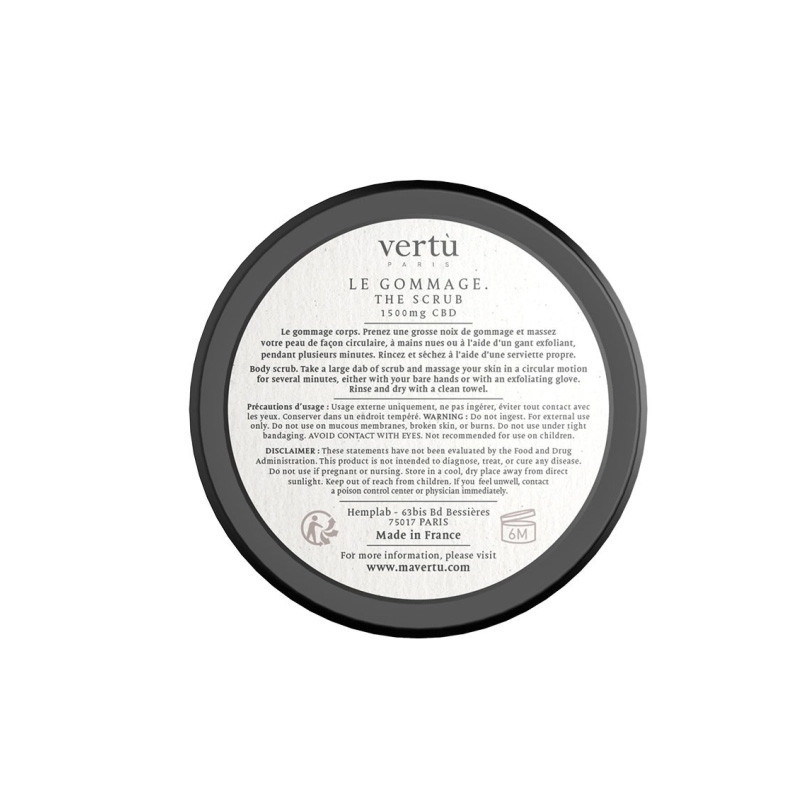 Crème pureté de gommage CBD - Vertu