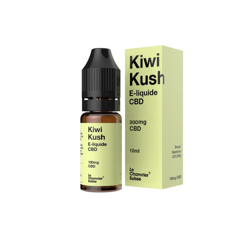 E-liquide CBD - Kiwi Kush - 10ml - Le Chanvrier Suisse