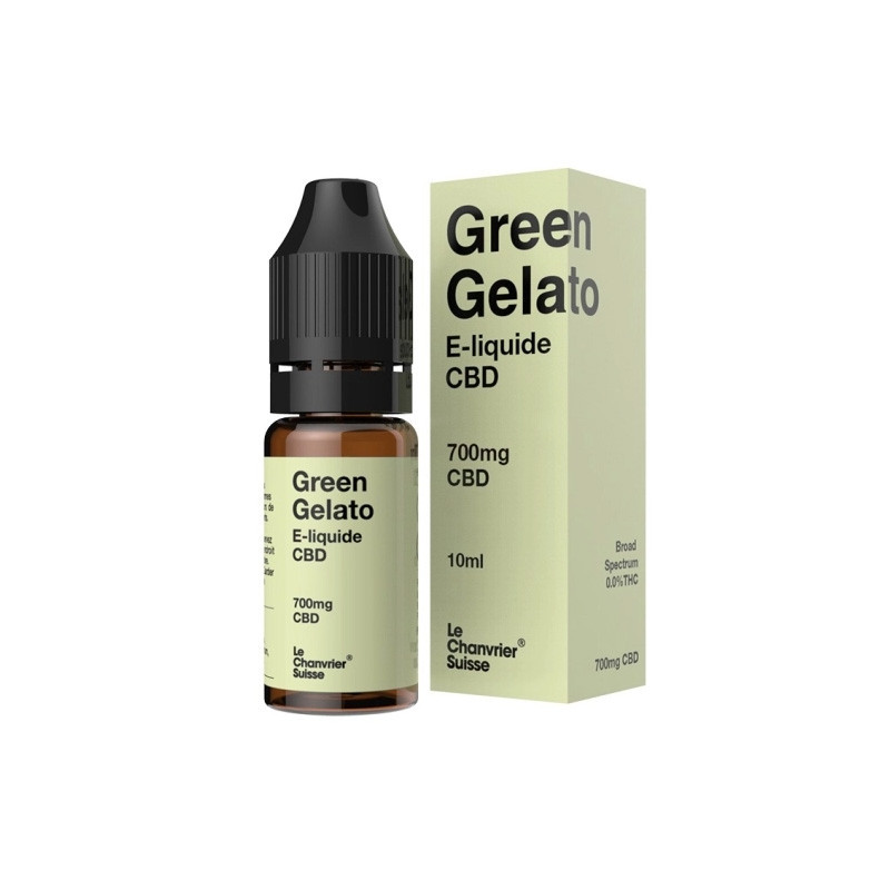 E-liquide CBD - Green Gelato - 10ml - Le Chanvrier Suisse